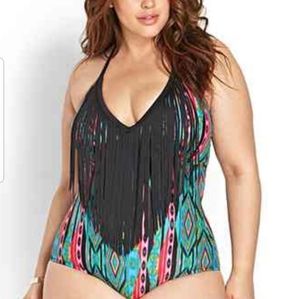 Plus size one piece bathing suit